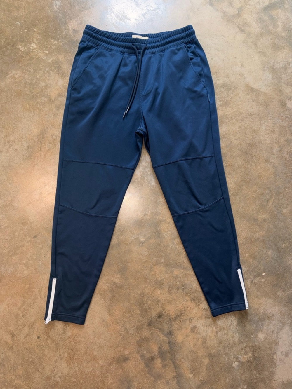 Hollister Navy Athletic Joggers Zip Ankle Drawstring Pants XS